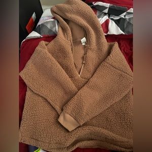 Brown VS fleece hoodie